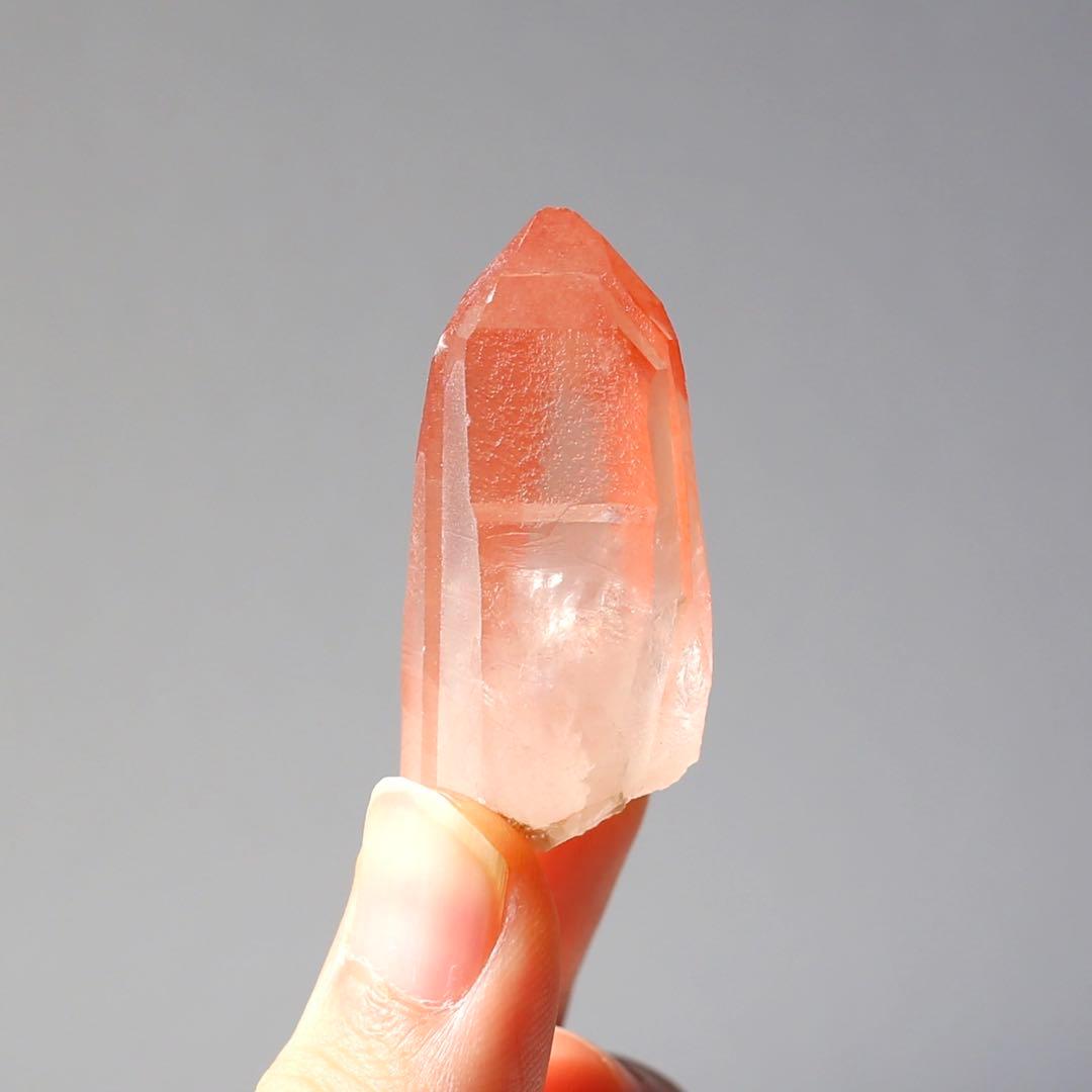 タントリックツイン ディープピンクレムリアンシード 天然石 水晶 鉱物 一点物