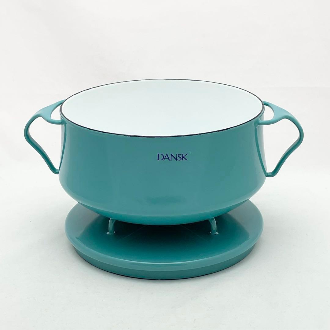 DANSK コベンスタイル ホーロー両手鍋 18cm ターコイズ