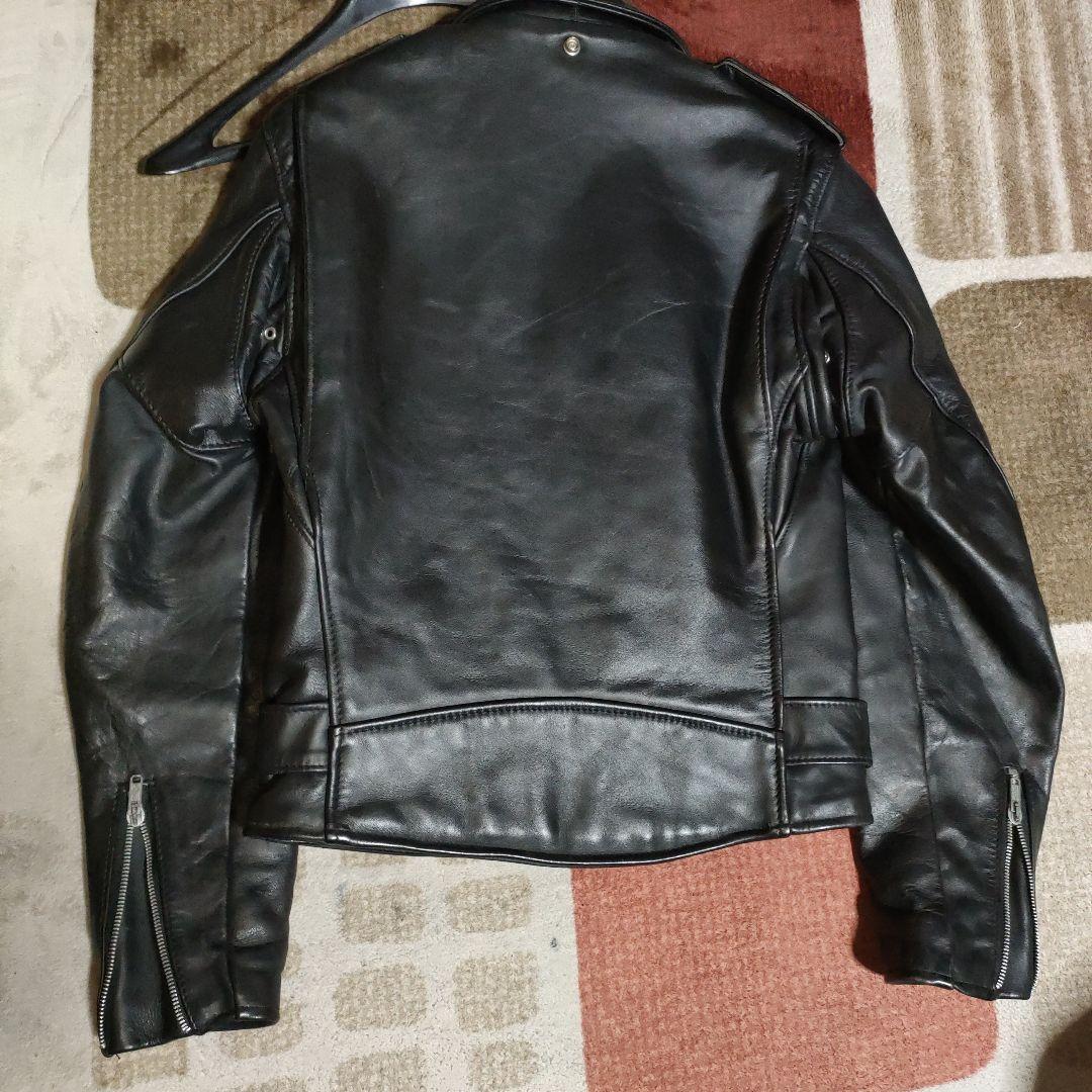 デッドストック級？？Schott６１８バイカータグ３４ボア襟無！