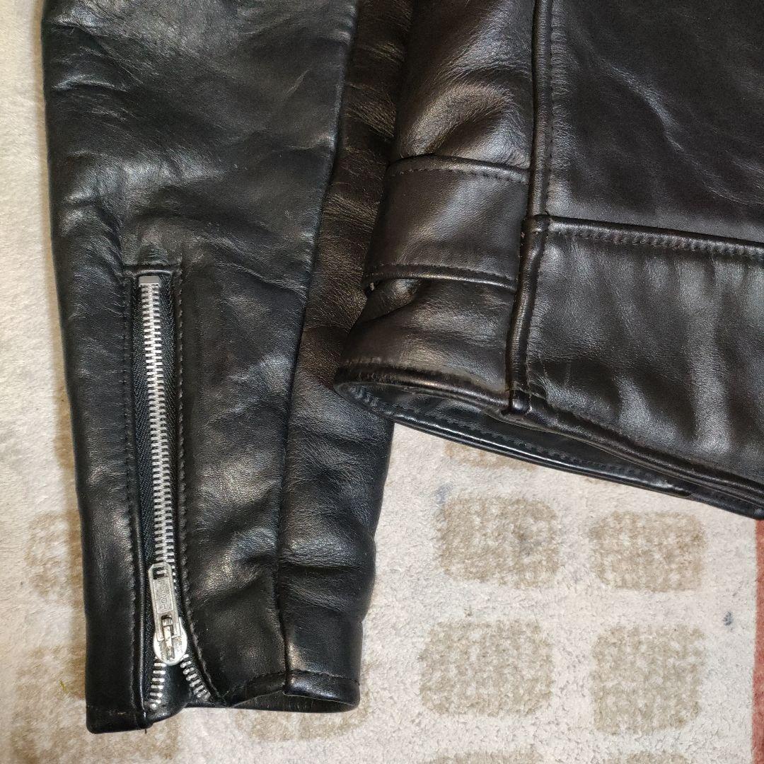 デッドストック級？？Schott６１８バイカータグ３４ボア襟無！