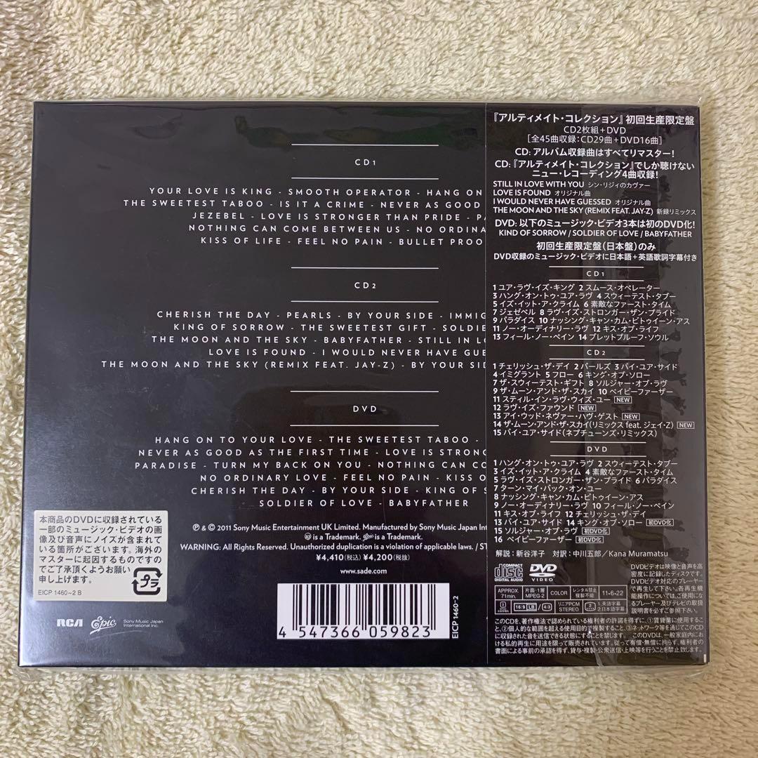 【限定盤】【新品】SADE／アルティメイト・コレクションDVD付3枚組 紙ジャケ