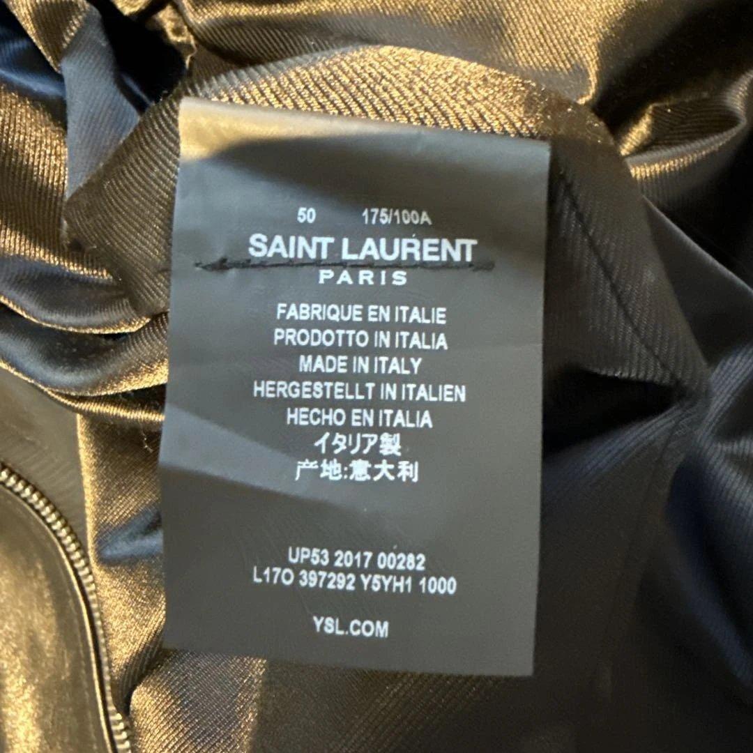 ✳️新年値下↓✳️SAINT LAURENT 黒革ライダースジャケット サイズ50