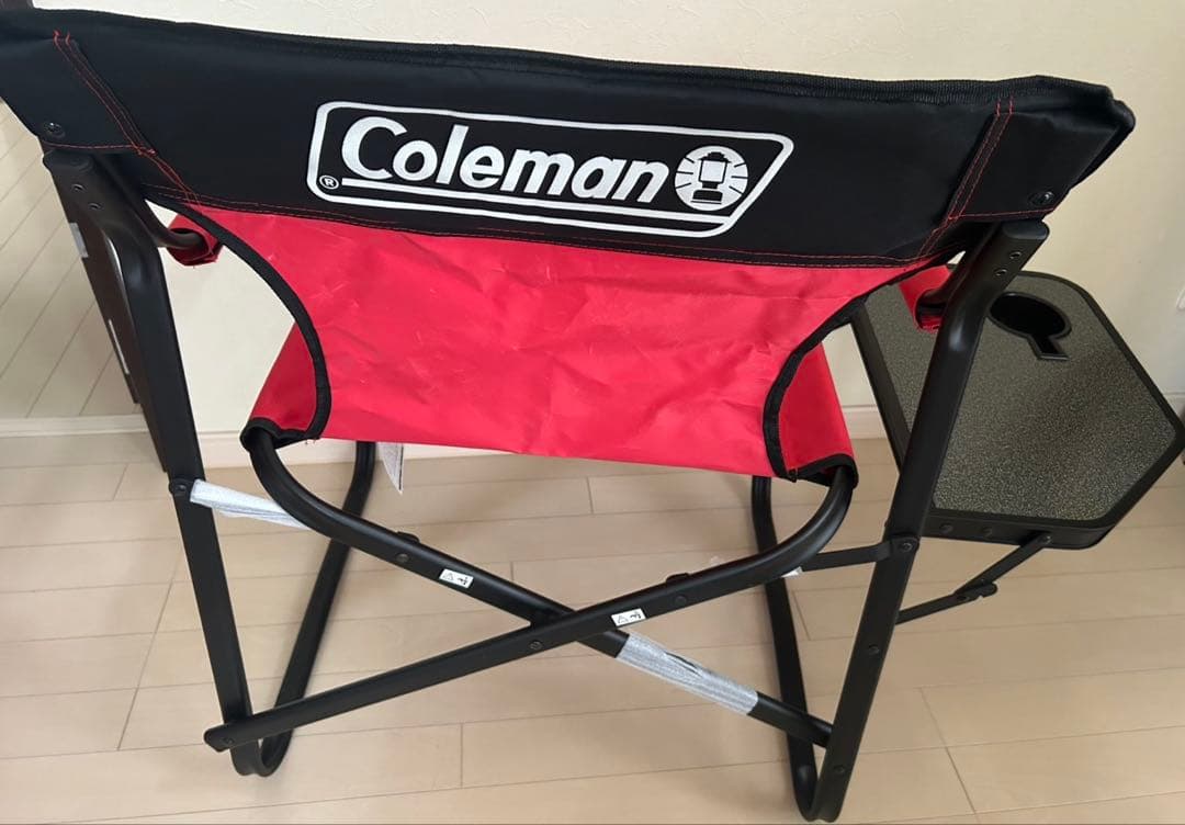 未使用品　2脚セット　Coleman アウトドアチェア ドリンクホルダー付き