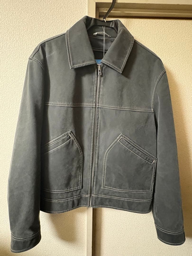 ZARA ウォッシュドエフェクトステッチジャケット