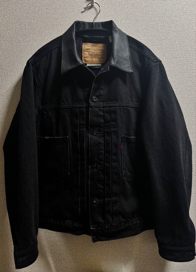 襟レザー Levi’sエディフィス別注 2nd Type トラッカー ジャケット