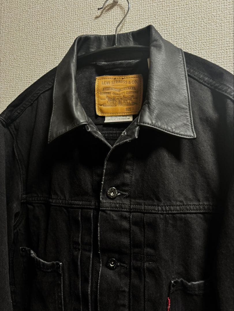 襟レザー Levi’sエディフィス別注 2nd Type トラッカー ジャケット