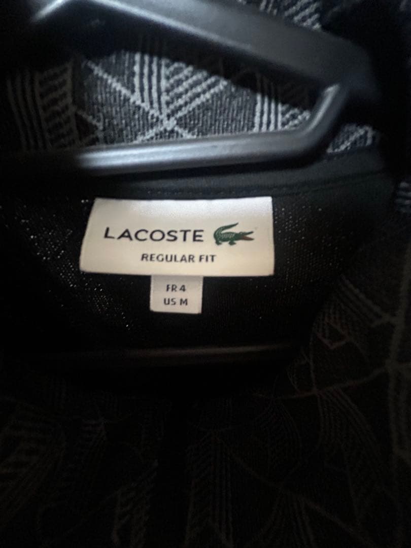 LACOSTE モノグラムジャカードトラックジャケット US M