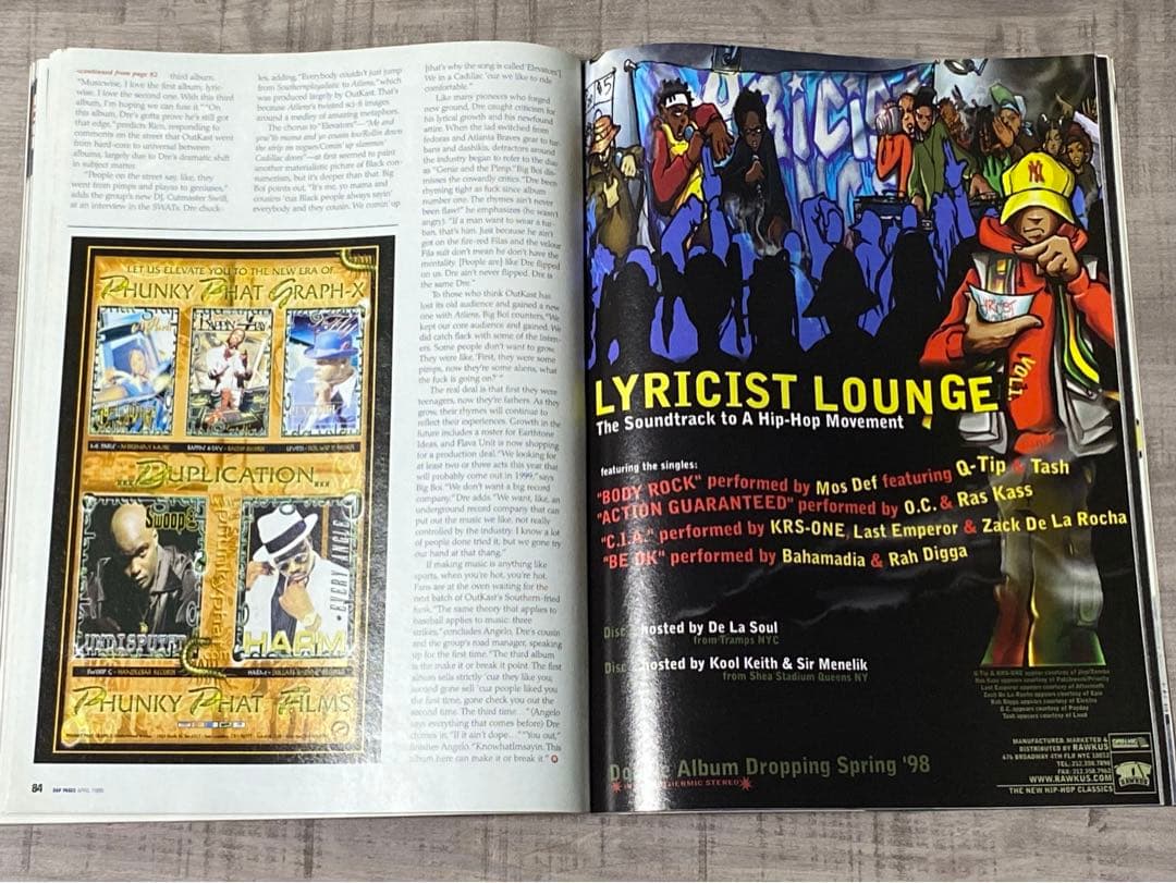 洋楽 Organized Noize Outkast RAP PAGES HIPHOP