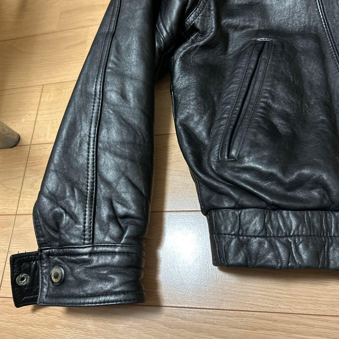 y2kレトロデザイン 本革TYPE A-2 レザーフライトジャケット