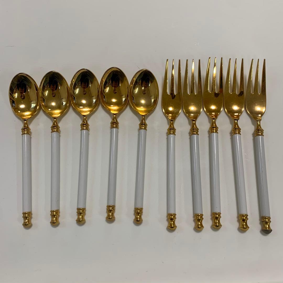 ノリタケ Noritake アルミナ磁器ハンドルスプーン フォーク10本セット