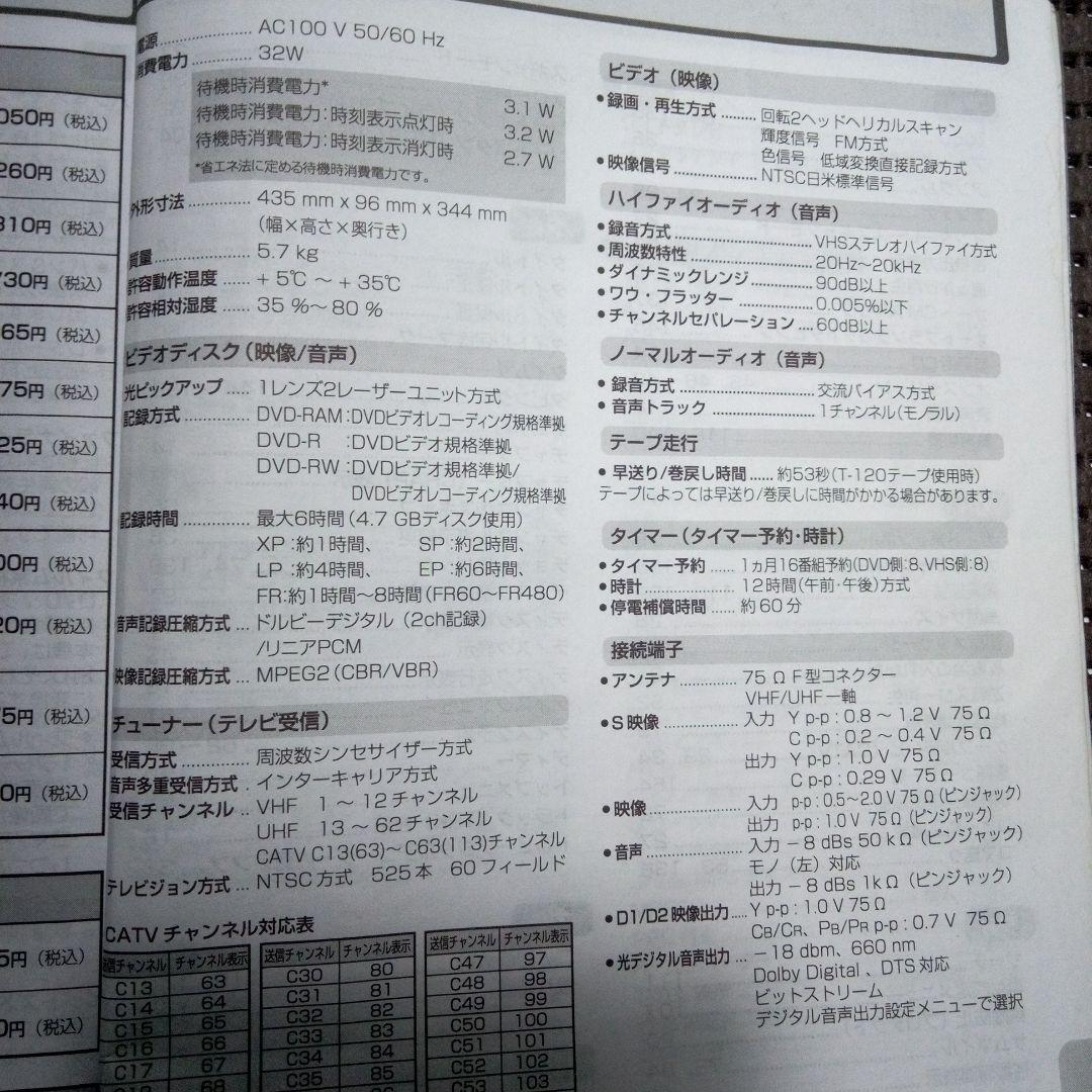 VHS.DVD一体型ビデオレコ-ダ-　[Victor]
