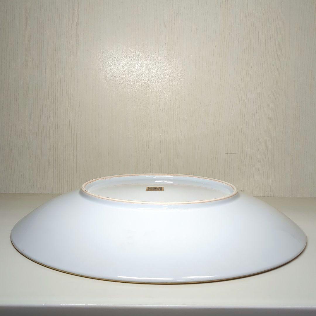 九谷焼 　竹隆　色絵本金百人一首　極細字　大皿　直径約39.5cm　ビンテージ