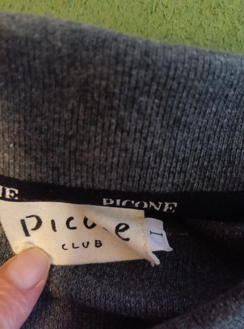 Picone Club グレー 長袖ポロシャツ L
