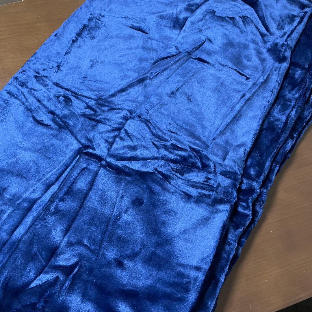 掛け布団カバー 寝具カバー ファスナー仕様 セミダブル ブルー