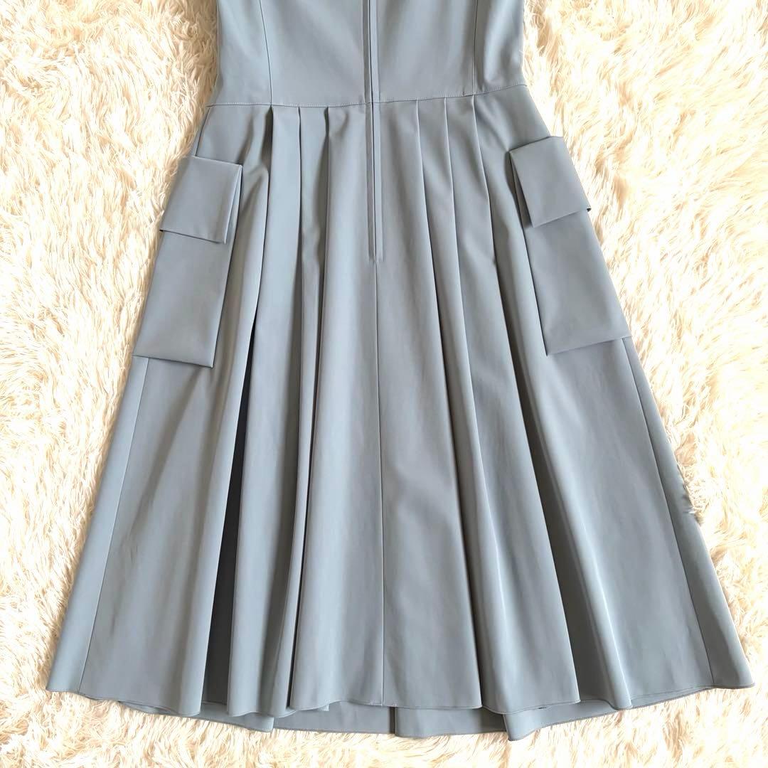 フォクシーニューヨーク ホリードレス ワンピース ロング ブルー 希少サイズ42