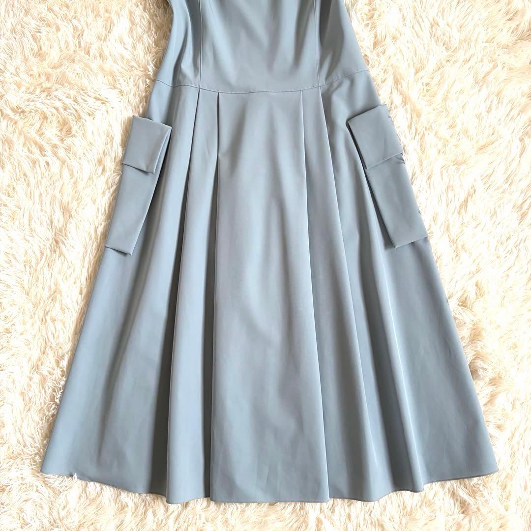 フォクシーニューヨーク ホリードレス ワンピース ロング ブルー 希少サイズ42