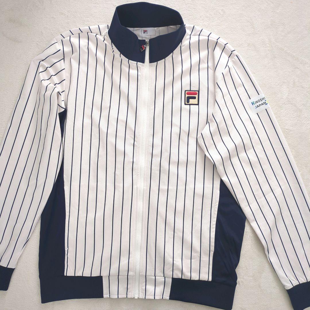 美品 FILA ストライプ トラックジャケット 2XL KINOSHITA