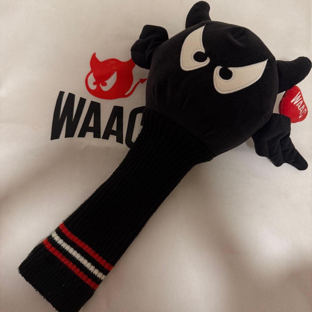 WAAC ワック　ドライバーカバー　1W ヘッドカバー　ウッドカバー　黒
