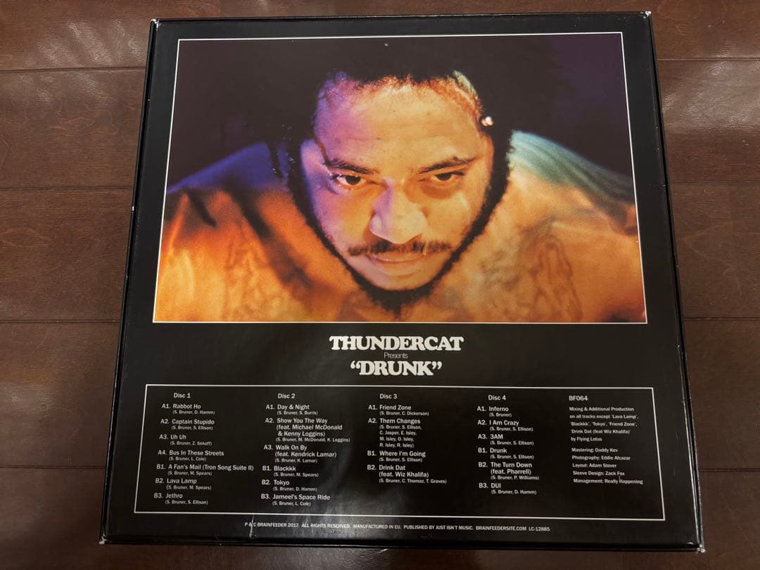 Thundercat◾️DRUNK◾️10inch◾️4枚組◾️赤盤◾️レコード