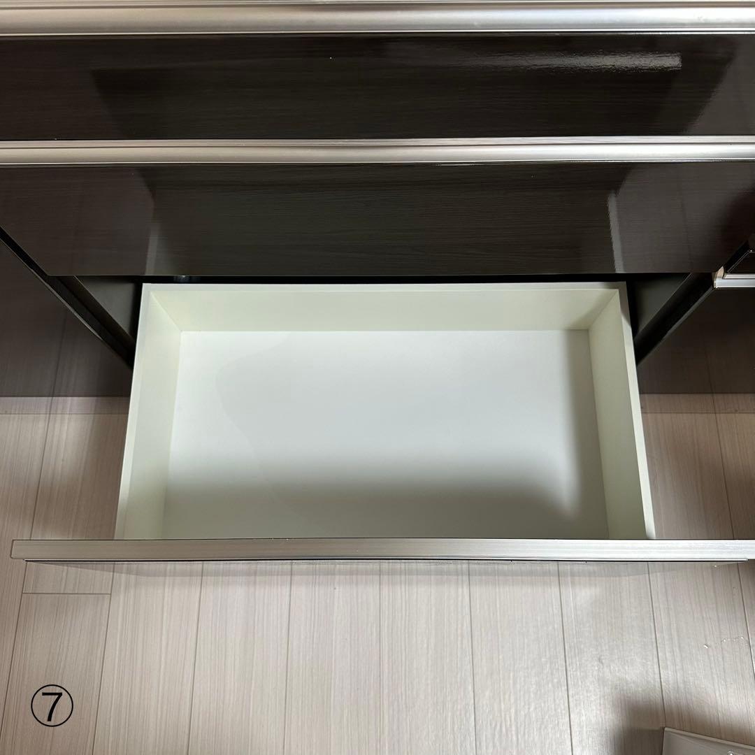 松田家具 バッハ 180マルチ キッチンボード 食器棚 幅175cm モイス付