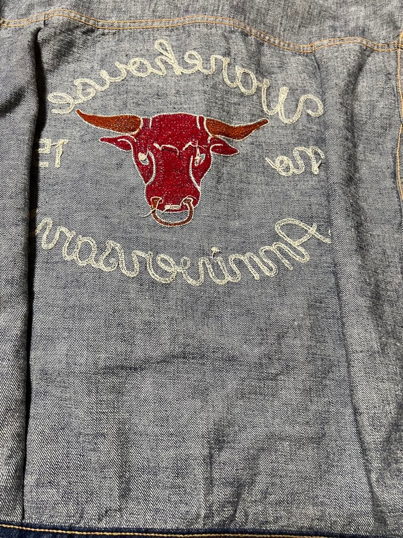 WAREHOUSEデニムジャケット ウェアハウス　ウェアハウスジージャン　刺繍