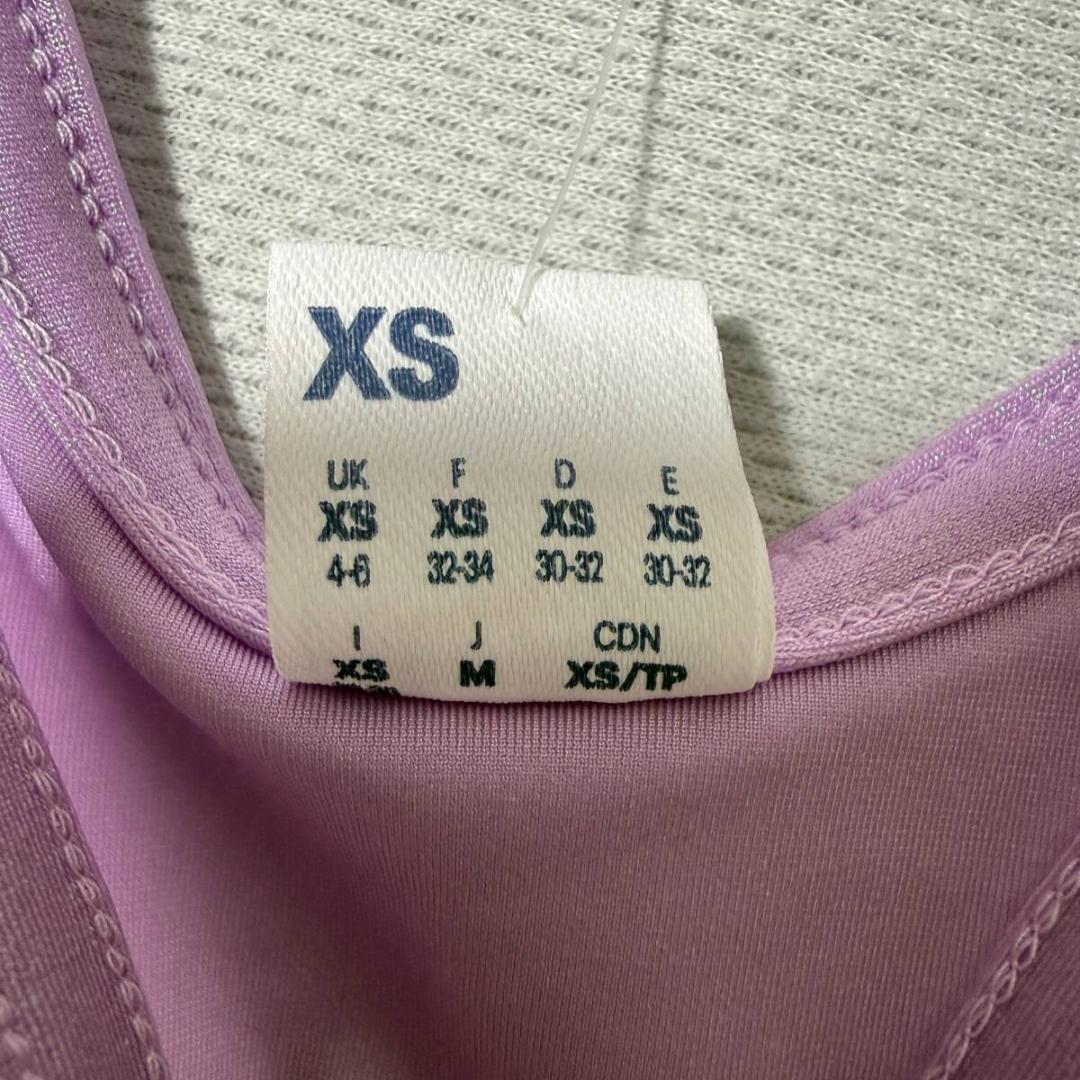 Reebok ボディスーツ レオタード Tバック Purple 海外XS