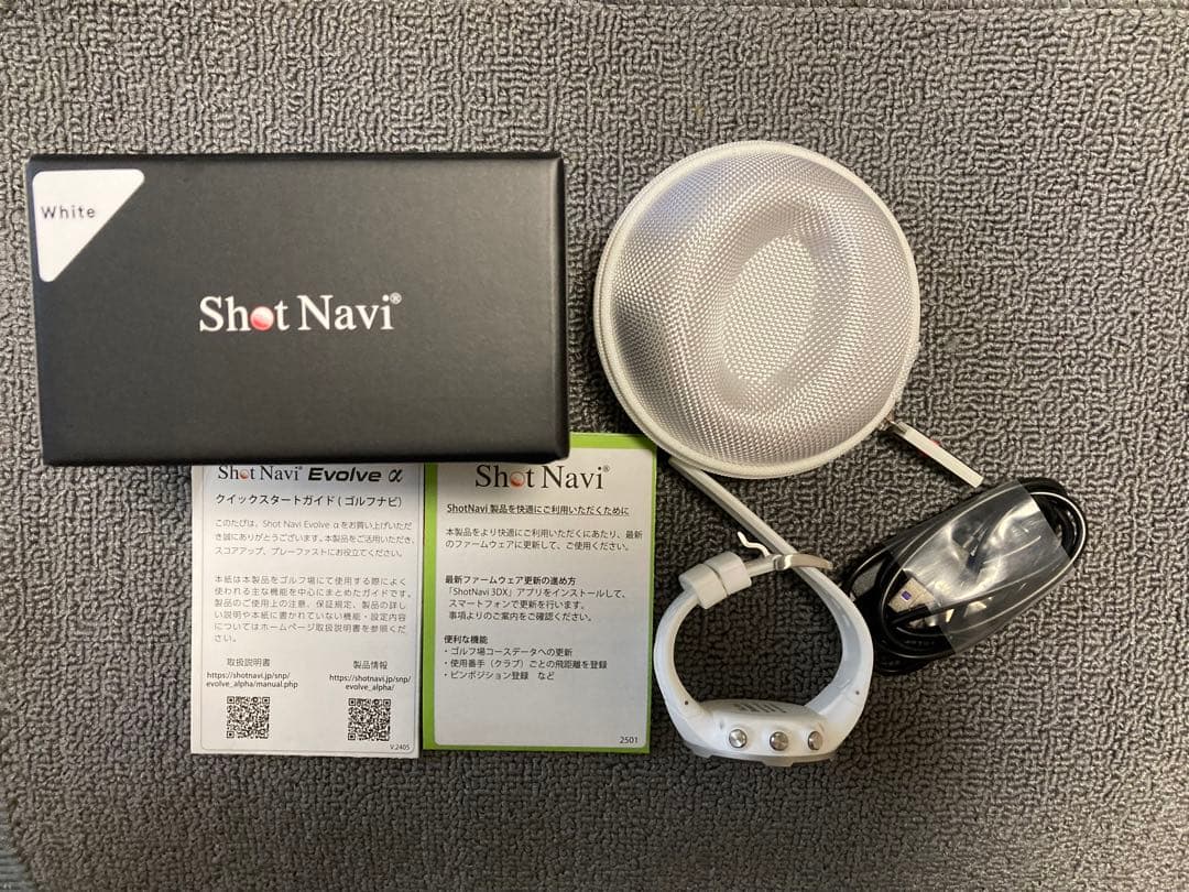 ShotNavi Evolve α ホワイト GPSナビ