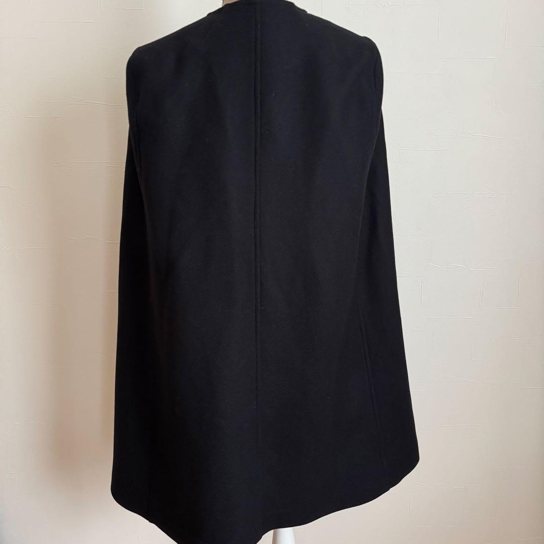 美品　ZARA MANTECO ポンチョ ケープ ゴールド金具　M
