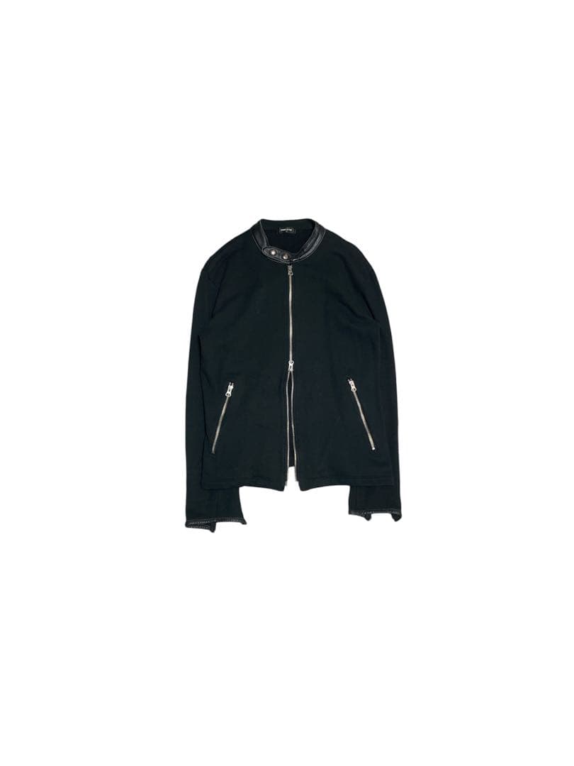 あ*様 2000s Double Zip Sweat Riders Jacket