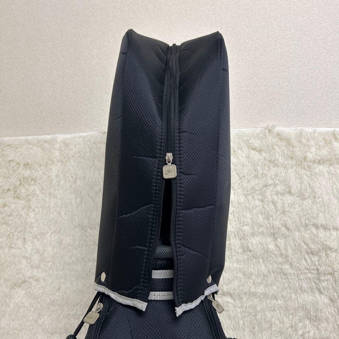 【美品】NIKE ナイキゴルフ キャディバッグ9型6分割 ブラック 軽量