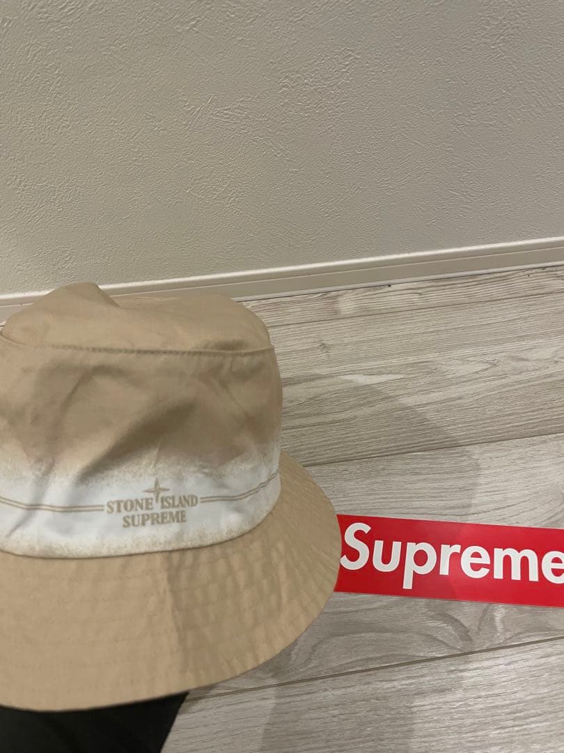 【美品】STONE  SUPREME バケットハット ベージュ