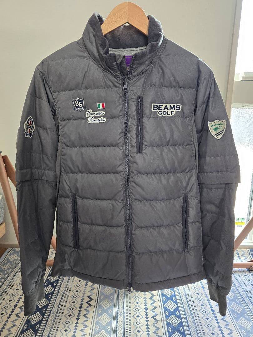 BEAMS GOLF ダウンジャケット グレー