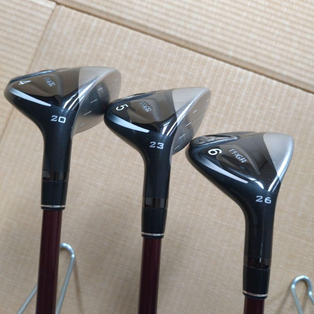 PRGR RS RED ユ−ティリティクラブ３本セット　2019年