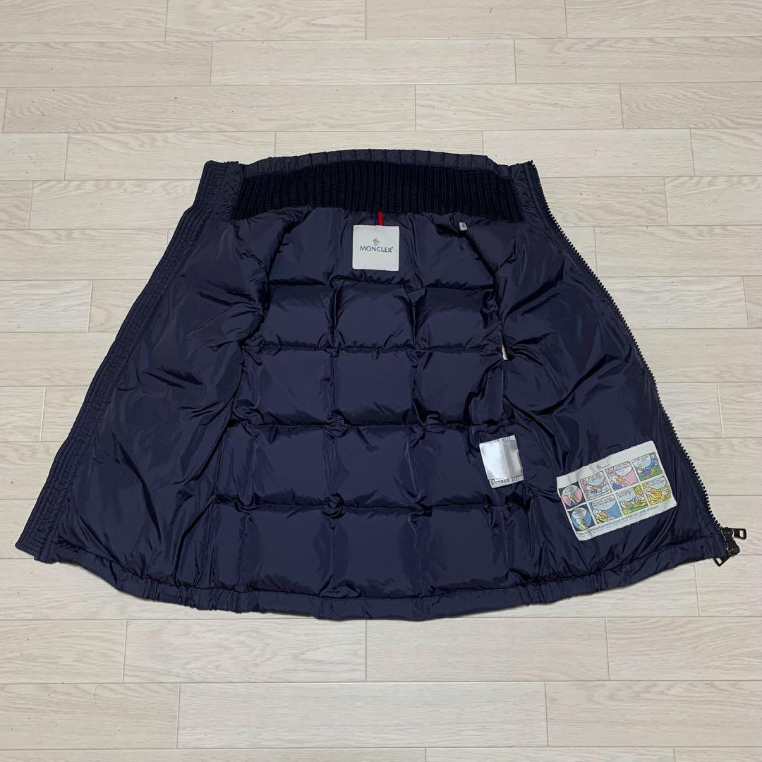 【人気】モンクレール　 ダウンベスト　ネイビー　サイズ0 国内正規品　5D31
