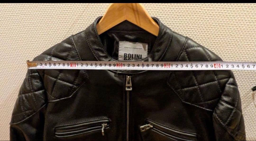 m*a様 BOLINI ベッカム愛用モデル パテッドシングルライダース46