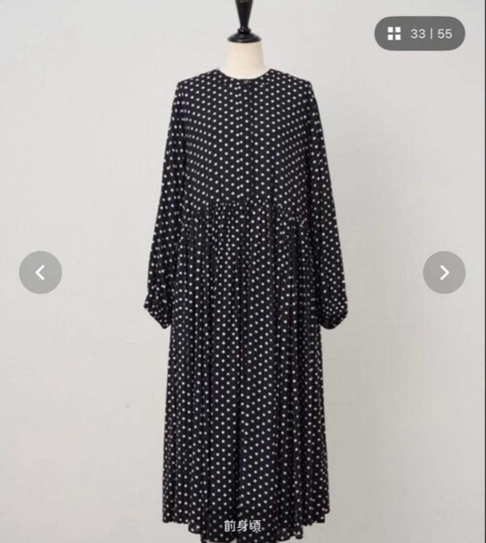新品タグ付⭐︎現行品⭐︎BEARDSLEY ドットギャザーワンピース サイズ0