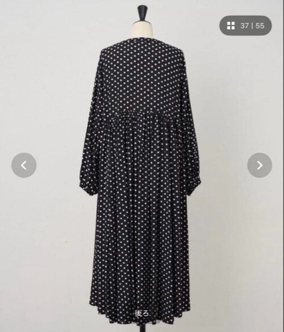 新品タグ付⭐︎現行品⭐︎BEARDSLEY ドットギャザーワンピース サイズ0