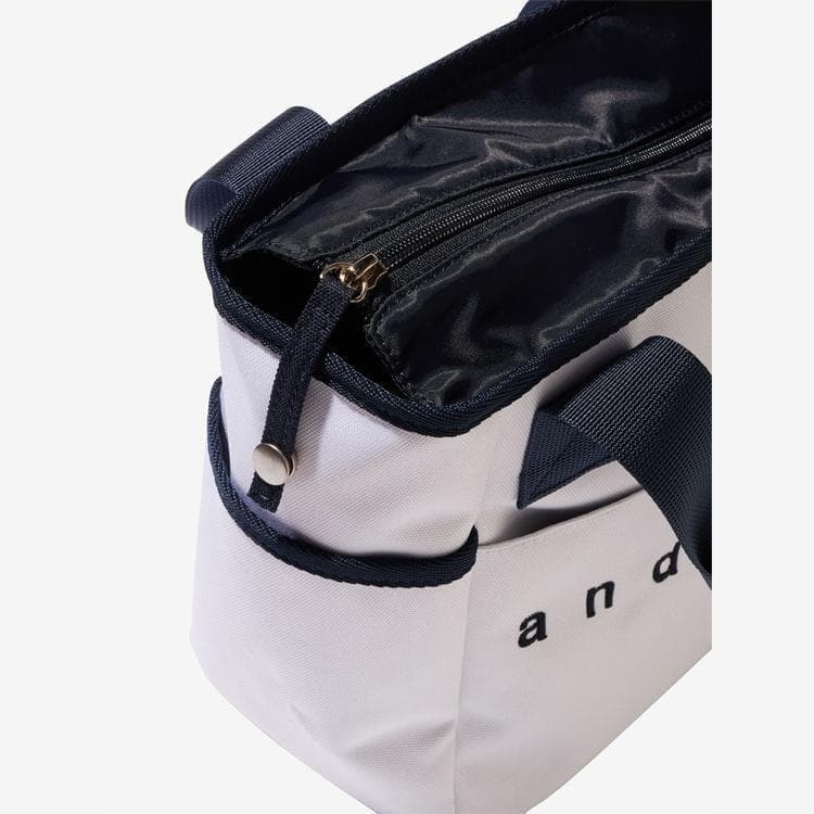 新品 and per se アンパスィ カートバッグ ラウンドバッグ NAVY