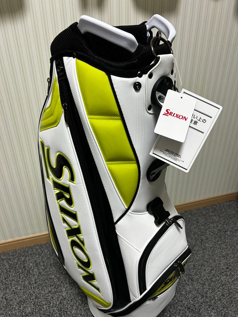 Srixon キャディバッグ ホワイト/イエロー