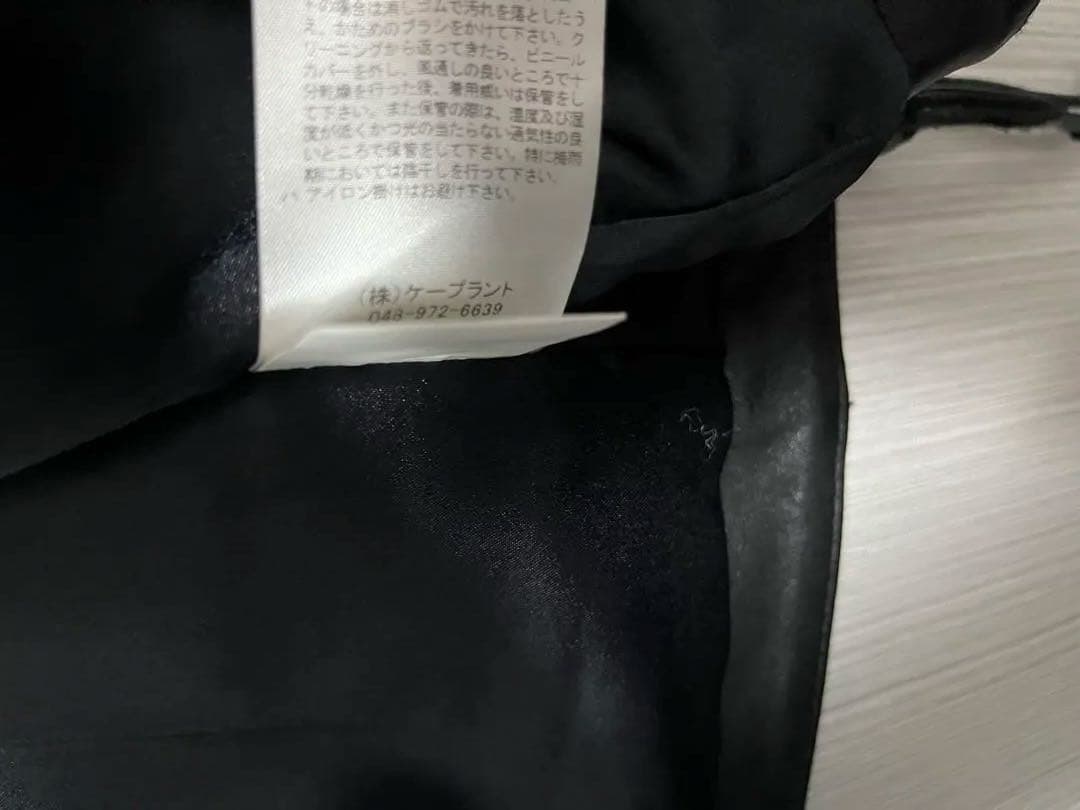 ハルフ　haruf レザーベスト　牛　　本革　ベスト　ライダース　ブラック