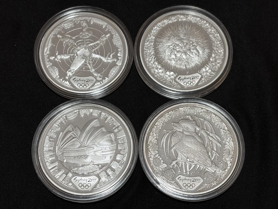 4枚セット1オンス純銀貨 シドニーオリンピック2000プルーフ