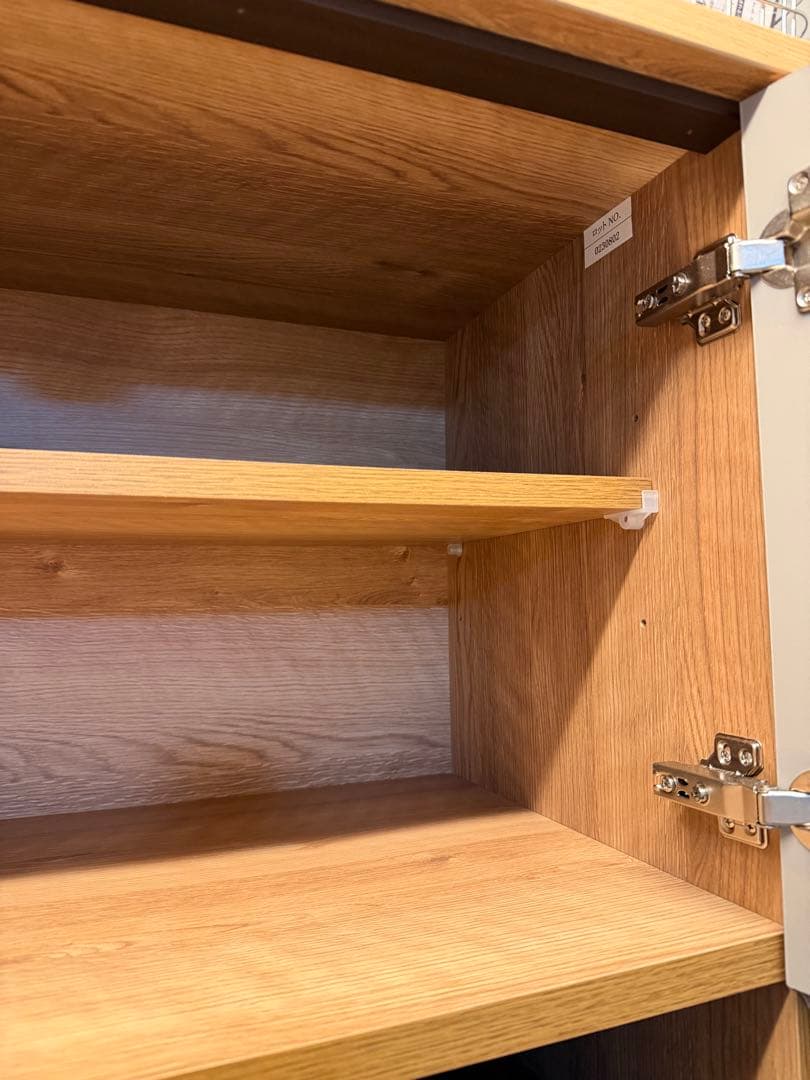 大川家具 食器棚 カップボード ナチュラルグレージュ