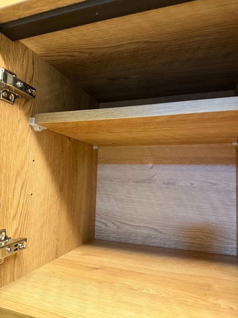 大川家具 食器棚 カップボード ナチュラルグレージュ