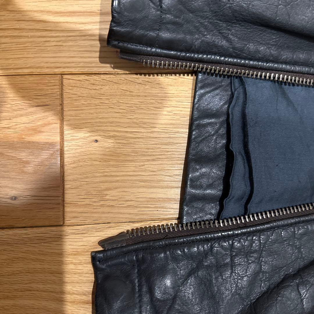 フランス軍　レザー ジャケット 古着