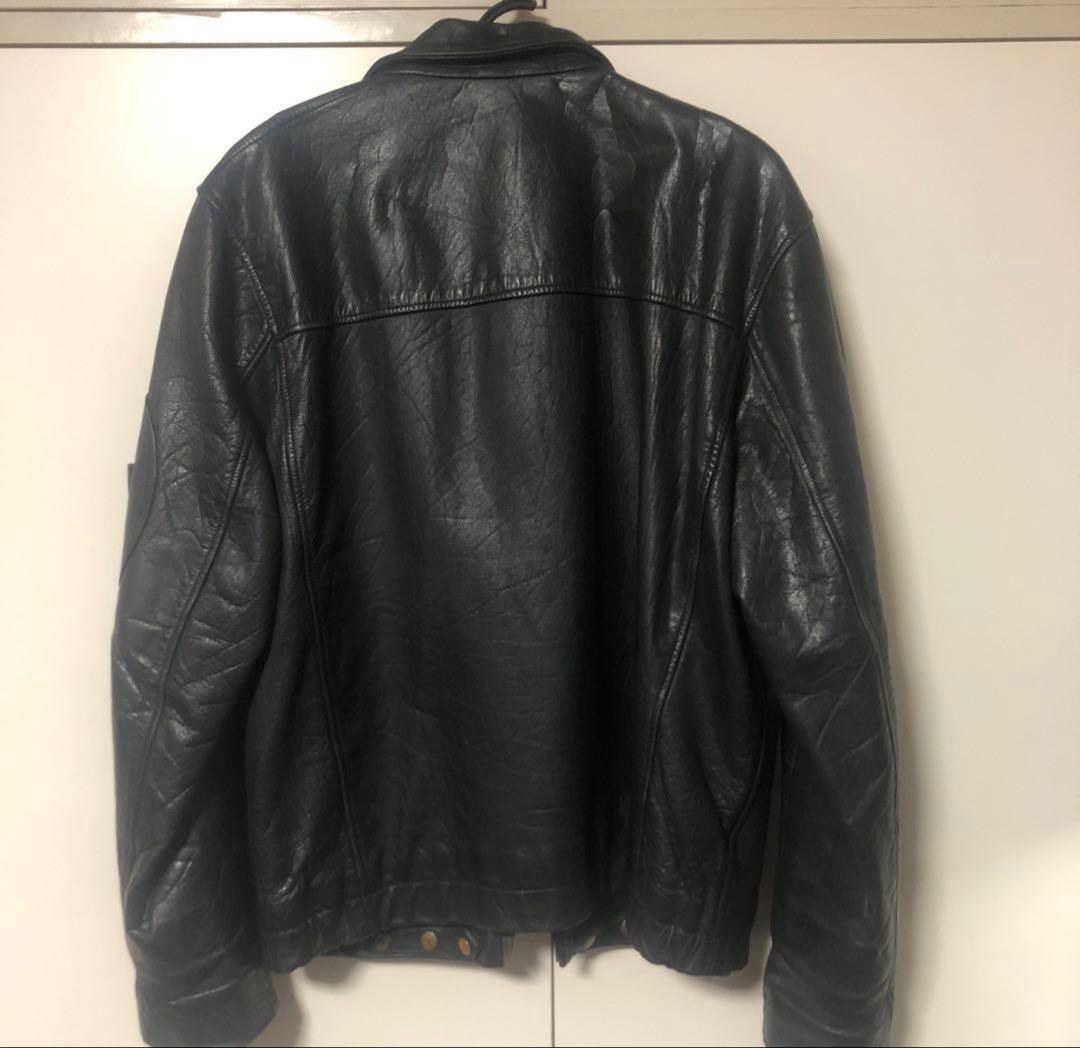 フランス軍　レザー ジャケット 古着