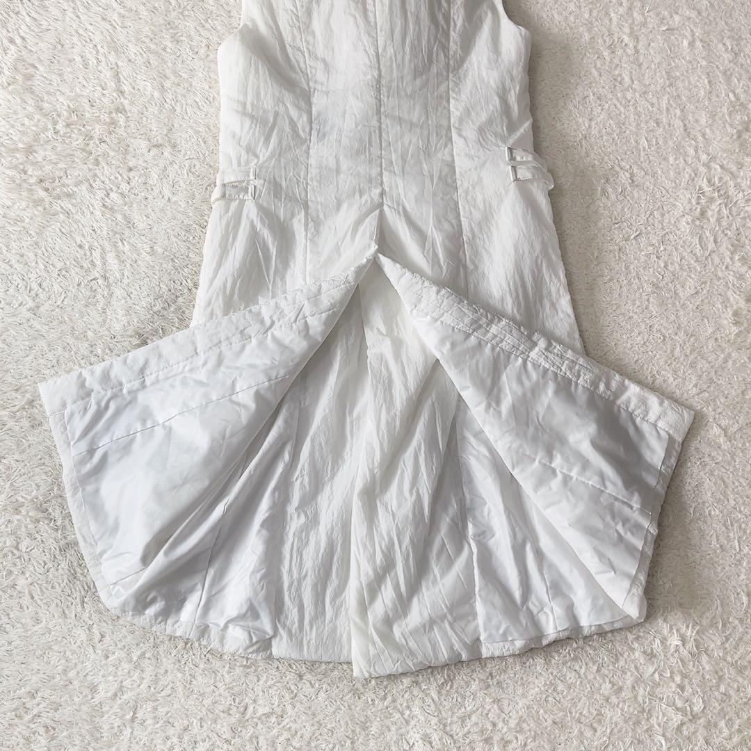 バジュラ bajira パテッドストーンナイロンベスト　ライダース　ロング　ジレ