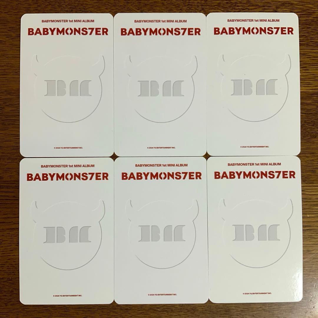 【あ】BABYMONSTER アルバム 購入特典トレカ 第2弾6枚セット