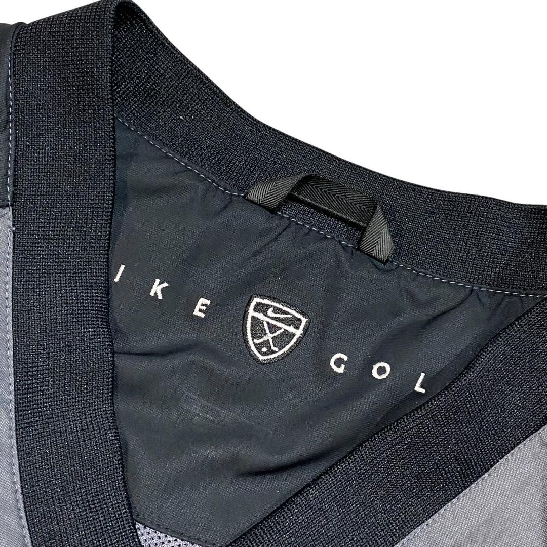 NIKE GOLF ナイキ ゴルフ 裏メッシュ ナイロンベスト ブラック クレー