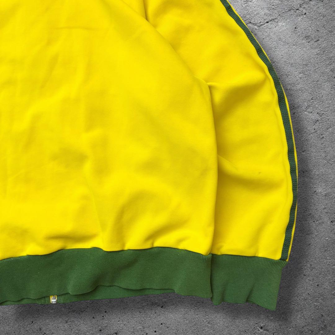 00s adidasトラックジャケットMベッケンバウアー系黄色緑ブラジルジャージ