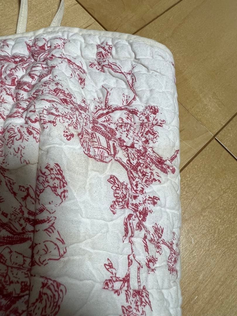 nude vintage 1970s Frech Quilted ビスチェ